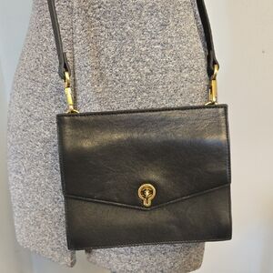 Fossil Stevie Black Leather Crossbody Bag